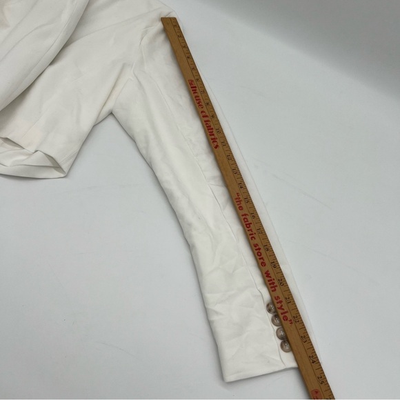 AQUA White Cropped Blazer – Size S – New with Tags – $118 Retail - Picture 10 of 11